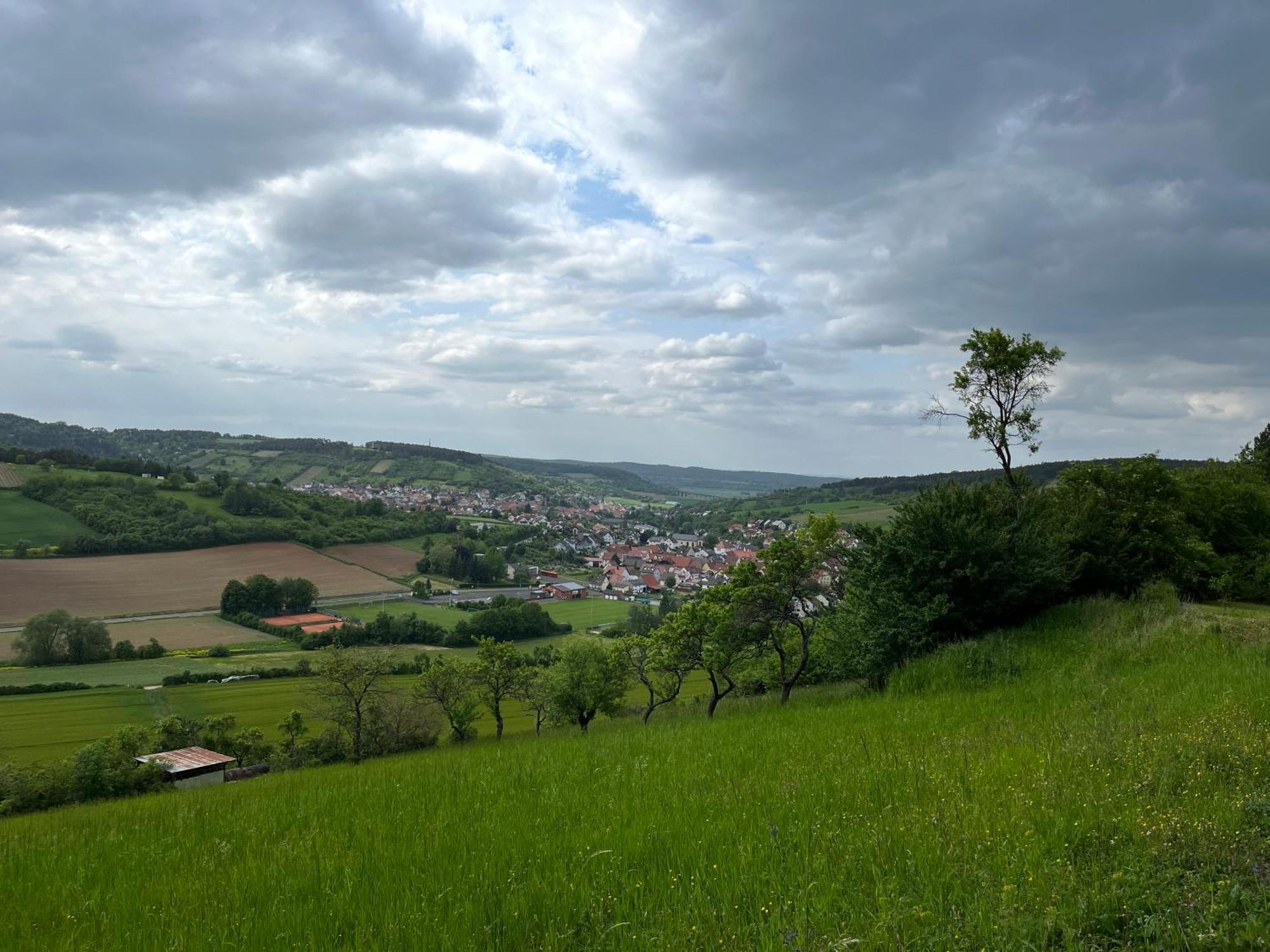 Вілла Ferienhaus Weinbergblick - Nahe Wuerzburg - 2 Schlafzimmer - Familienfreundlich - Terrasse Unterleinach Екстер'єр фото